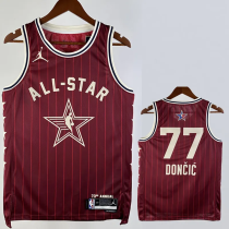 23-24 ALL-STAR DONCIC #77 Red Top Quality Hot Pressing NBA Jersey