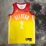 2023 ALL STAR GILGEOUS-ALEXANDER #2 Yellow Top Quality Hot Pressing NBA Jersey