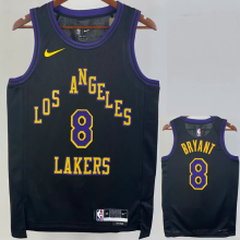 23-24 LAKERS BRYANT #8 Black City Edition Top Quality Hot Pressing NBA Jersey