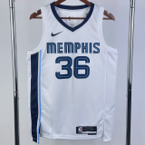 22-23 GRIZZLIES SMART #36 White Top Quality Hot Pressing NBA Jersey