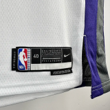 22-23 KINGS FOX #5 White Home Top Quality Hot Pressing NBA Jersey(V领）