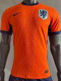 2024 Netherlands European Cup Home Player Version Soccer Jersey