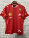 2024 F1 Ferrari New Pattern Short Sleeve Racing Suit