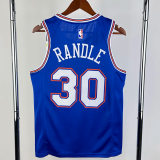 21-22 KNICKS RANDLE #30 Blue Top Quality Hot Pressing NBA Jersey (Trapeze Edition) 飞人版