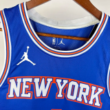 21-22 KNICKS ROSE #4 Blue Top Quality Hot Pressing NBA Jersey (Trapeze Edition) 飞人版