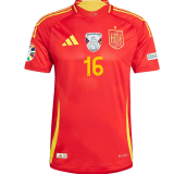 2024 Spain European Cup Home Player Version Soccer Jersey