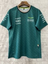 2024 F1 Aston New Pattern Short Sleeve Racing Suit