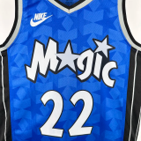 23-24 Magic WAGNER #22 Dark Blue Top Quality Hot Pressing NBA Jersey (Retro Logo)(V领)