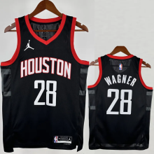 23-24 Rockets WAGNER #28 Black Top Quality Hot Pressing NBA Jersey (Trapeze Edition)