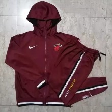 21-22 NBA Heat Maroon Hoodie Jacket Tracksuit #H0087