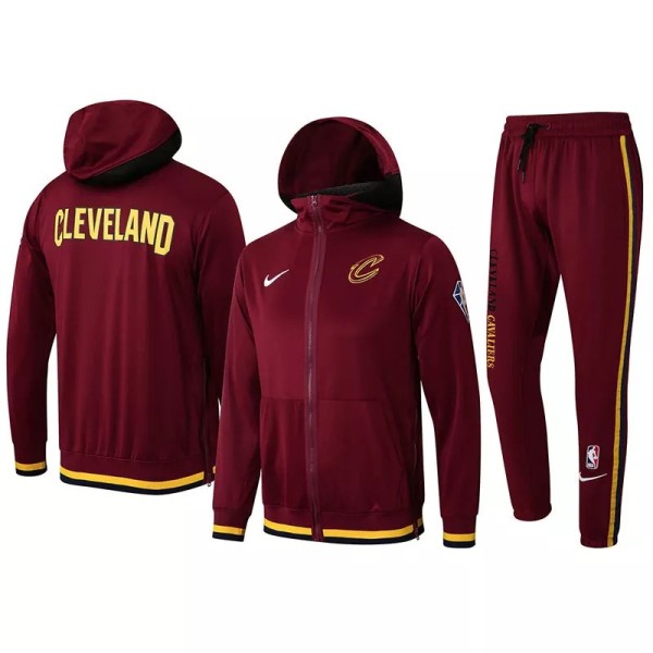 21-22 NBA Cleveland Cavaliers Maroon Hoodie Jacket Tracksuit #H0090