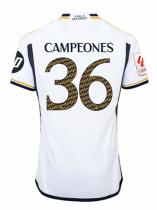 2324 RMA Home CAMPEONES 36 Player Version Soccer Jersey