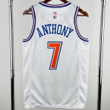 2018-19 KNICKS ANTHONY #7 White Top Quality Hot Pressing NBA Jersey