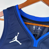 20-21 Dallas Mavericks IRVING #11 Royal Blue Top Quality Hot Pressing NBA Jersey (Trapeze Edition)