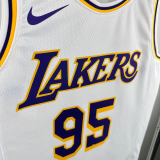 22-23 LAKERS TOSCANO #95 White Top Quality Hot Pressing NBA Jersey