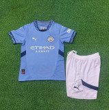 24-25 Man City Home Player Version Kids Soccer Jersey