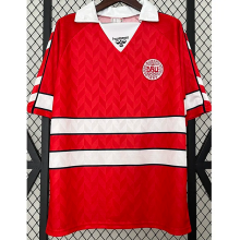 1988 Denmark Away Retro Soccer Jersey