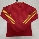 2024 Spain European Cup Home Long sleeves Fans Version Soccer Jersey