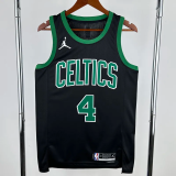 22-23 Celtics HOLIDAY #4 Black Top Quality Hot Pressing NBA Jersey (Trapeze Edition)