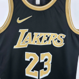 22-23 LAKERS JAMES #23 Black Glory Edition Top Quality Hot Pressing NBA Jersey