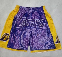 2024 Los Angeles Lakers Embroidery Top Quality NBA Pants