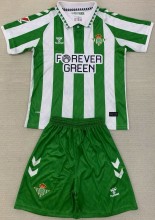 24-25 Real Betis Home Kids Soccer Jersey