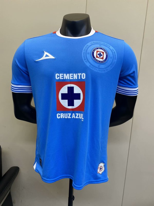 24-25 Cruz Azul Home Player Version Fans Soccer Jersey