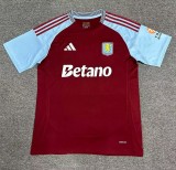 24-25 Aston Villa Home Fans Soccer Jersey