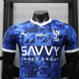 24-25 Al-Hilal Saudi Home Player Version Soccer Jersey带广告版