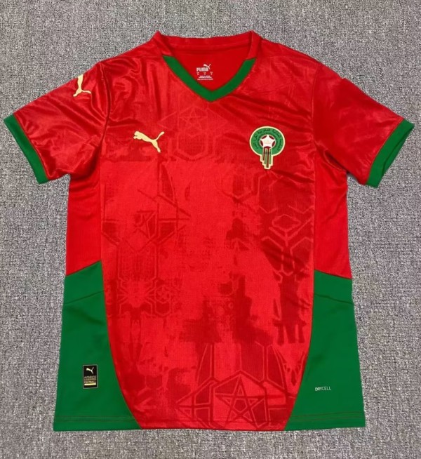 24-25 Morocco Home Fans Soccer Jersey