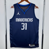 20-21 Dallas Mavericks THOMPSON #31 Royal Blue Top Quality Hot Pressing NBA Jersey (Trapeze Edition)