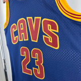 2015-2016 Cleveland Cavaliers JAMES #23 Royal blue Retro Top Quality Hot Pressing NBA Jersey