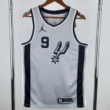 20-21 SA Spurs PARKER #9 Grey Top Quality Hot Pressing NBA Jersey (Trapeze Edition)