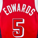 2024 Olympic Game USA EDWARDS # 5 Red Basketball Jersey