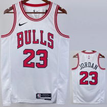 22-23 BULLS JORDAN #23 White Top Quality Hot Pressing NBA Jersey