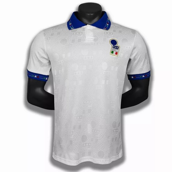 1994 Italy Away White Retro Soccer Jersey