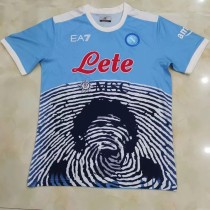 21-22 Napoli Commemorative Edition Sky Blue Fans Soccer Jersey