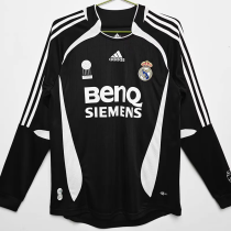 2006-2007 RMA Black Long Sleeve Retro Soccer Jersey