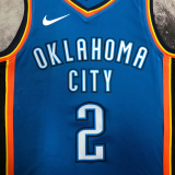 OKC GILGEOUS-ALEXANDER #2 Blue Top Quality Hot Pressing NBA Jersey