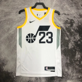 22-23 JAZZ MARKKANEN #23 White Top Quality Hot Pressing NBA Jersey