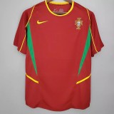 2002 Portugal Home Retro Soccer Jersey