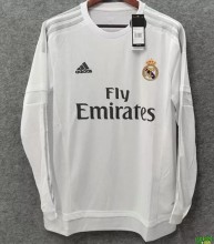 2015-2016 RMA Home Long Sleeve Retro Soccer Jersey