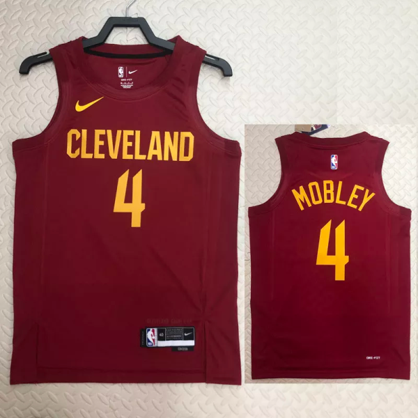 22-23 Cleveland Cavaliers MOBLEY #4 Red Top Quality Hot Pressing NBA Jersey