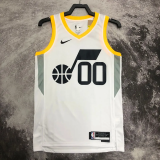 22-23 JAZZ CLARKSON #00 WhiteTop Quality Hot Pressing NBA Jersey