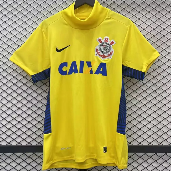 2014-2015 Corinthians Yellow GoalKeeper Retro Soccer Jersey