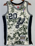 2013-14 SA Spurs GINOBILI #20 Green CamouflageTop Quality Hot Pressing NBA Jersey