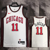 22-23 Bulls DEROZAN #11 White City Edition Top Quality Hot Pressing NBA Jersey