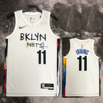 22-23 Nets IRVING #11 White City Edition Top Quality Hot Pressing NBA Jersey