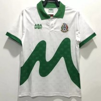 1995 Mexico Away White Retro Soccer Jersey