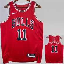 22-23 BULLS DEROZAN #11 Red Top Quality Hot Pressing NBA Jersey